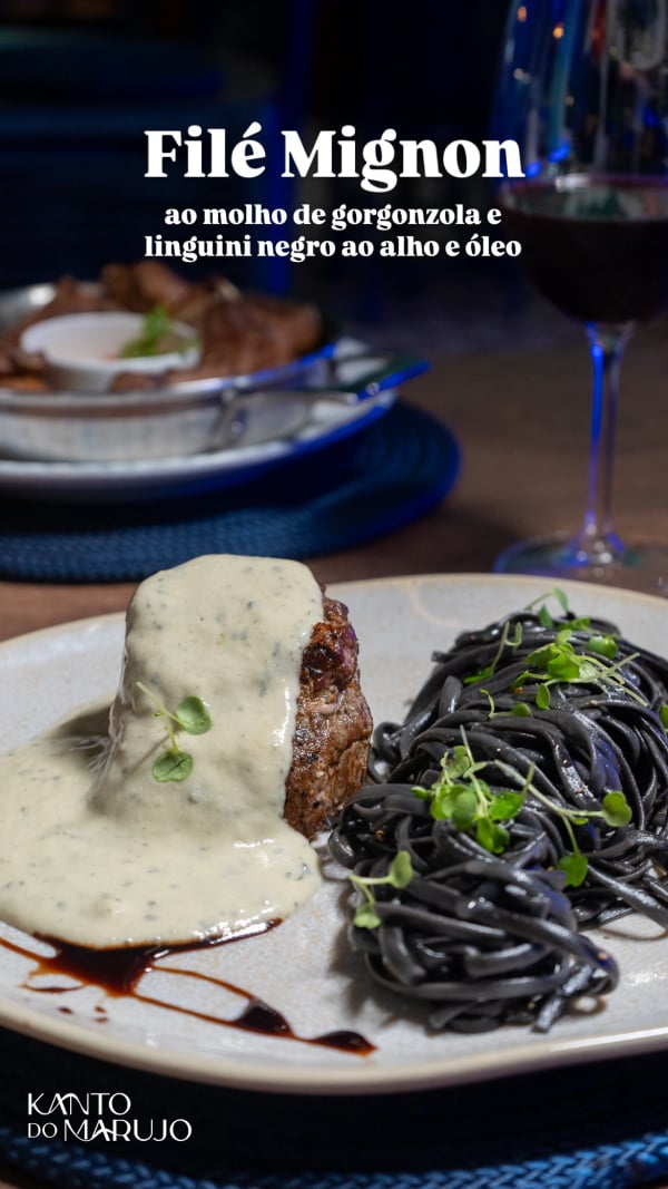 Kanto do Marujo -Filé mignon ao gorgonzola