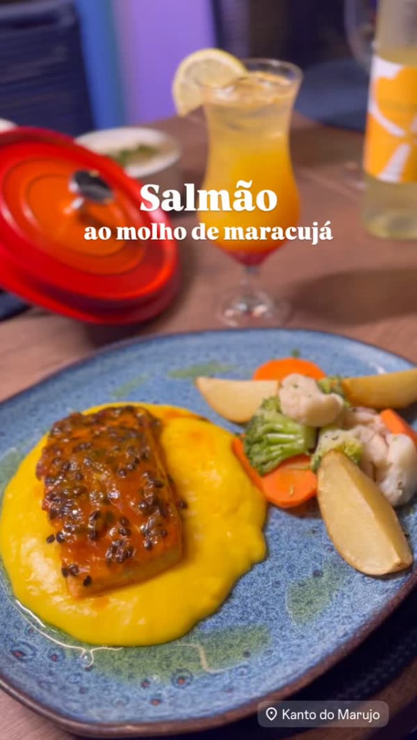 Kanto do Marujo - Salmão crosta maracujá